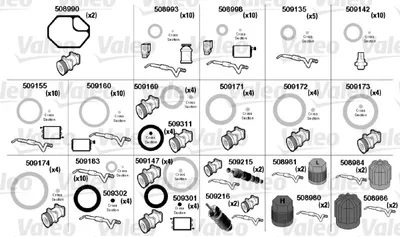 Juego de reparación para anillos tóricos