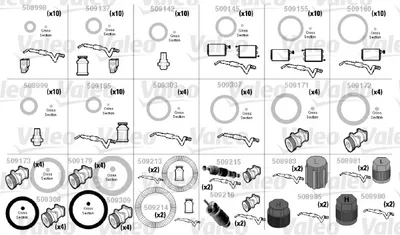 Juego de reparación para anillos tóricos
