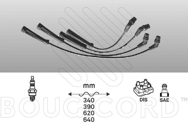 Juego de cables de encendido Renault MEGANE I · Renault MEGANE I Coach · Renault MEGANE I Classic