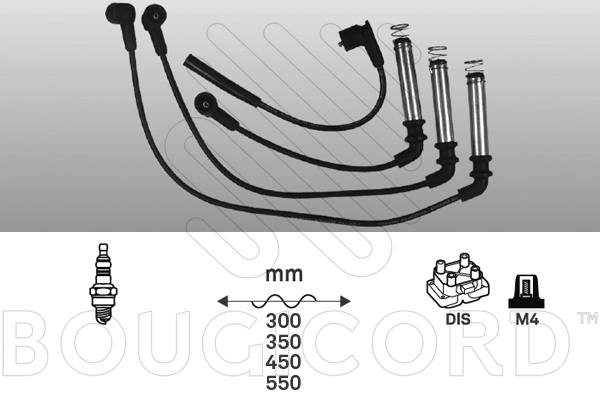 Juego de cables de encendido Opel COMBO Box Body/MPV · Opel CORSA A Hatchback · Opel ASTRA F Saloon