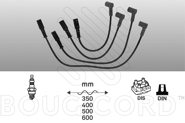 Juego de cables de encendido Fiat CINQUECENTO · Fiat PANDA · Fiat PUNTO