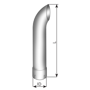 Tubo de escape, universal DINEX 91077