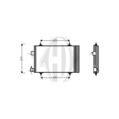 Condensador, aire acondicionado DIEDERICHS DCC1749