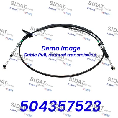 Cable de accionamiento, caja de cambios manual SIDAT BH020036