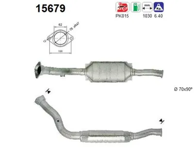 Catalizador Peugeot 806 · Fiat ULYSSE · Citroën EVASION MPV