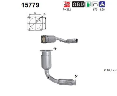 Catalizador Citroën BERLINGO MULTISPACE · Citroën BERLINGO Box Body/MPV · Peugeot PARTNER TEPEE