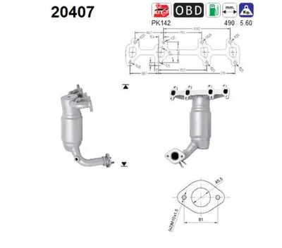 Catalizador Ford FIESTA IV