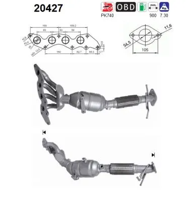 Catalizador Volvo S40 II · Ford FOCUS C-MAX · Volvo V50
