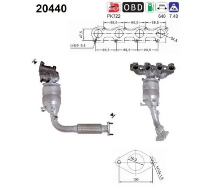 Catalizador Ford KA · Ford KA Van · Ford STREET KA