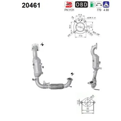 Catalizador Ford ECOSPORT · Ford B-MAX · Ford FIESTA VI