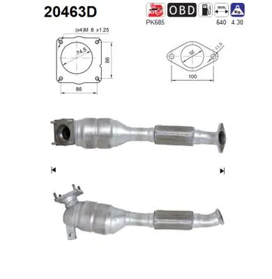 Catalizador Ford TOURNEO CONNECT · Ford TRANSIT CONNECT