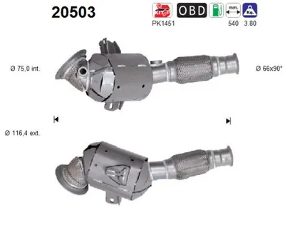 Catalizador Ford PUMA · Ford FIESTA VII · Ford FIESTA VII Van