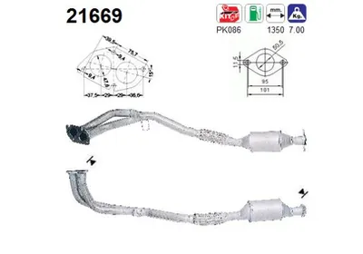 Catalizador Opel VECTRA B Hatchback · Opel VECTRA B · Opel VECTRA B Estate