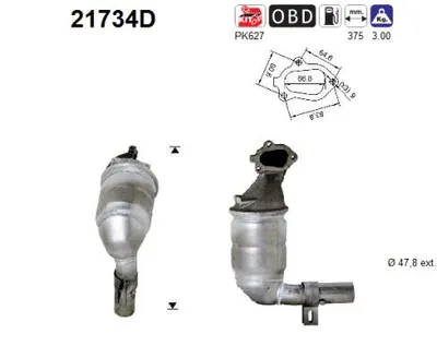 Catalizador Fiat PUNTO · Lancia YPSILON · Opel AGILA