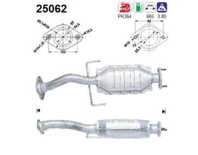Catalizador Mazda 626 V · Mazda 626 V Hatchback · Mazda 626 V Station Wagon