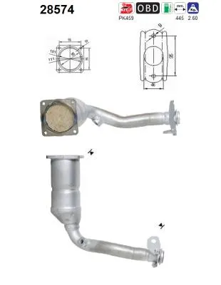 Catalizador Peugeot 206 CC · Peugeot 206 Hatchback · Peugeot 206 SW