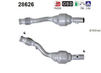 Catalizador Peugeot 206 CC · Peugeot 206 Hatchback · Peugeot 206 SW