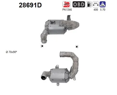 Catalizador Citroën C4 II · Peugeot 5008 · Peugeot 3008 I MPV