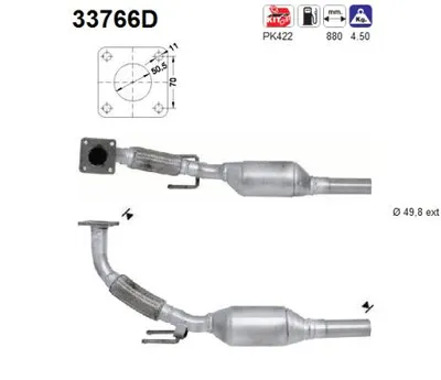 Catalizador Vw CADDY II Box Body/MPV · Seat INCA · Seat CORDOBA