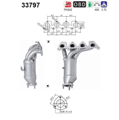 Catalizador Vw POLO V · Skoda ROOMSTER · Vw GOLF PLUS V