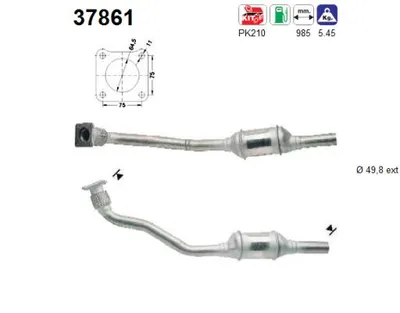 Catalizador Vw PASSAT B3/B4 · Vw GOLF III · Vw VENTO