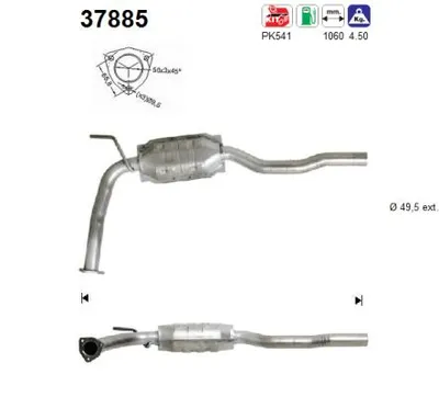 Catalizador Vw TRANSPORTER T4 Bus · Vw TRANSPORTER T4 Van · Vw TRANSPORTER T4 Platform/Chassis (70E, 70L, 70M, 7DE, 7DL, 7D