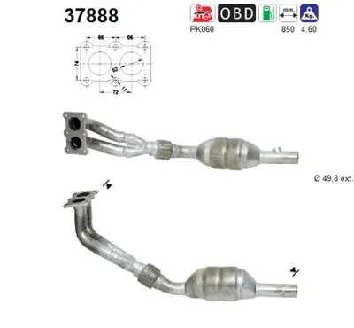Catalizador Vw POLO III CLASSIC · Seat CORDOBA · Seat IBIZA II