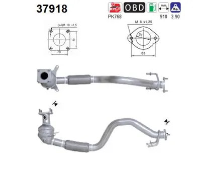 Catalizador Audi A3 · Vw GOLF V