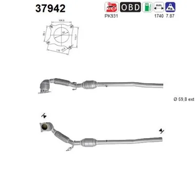 Catalizador Audi A3 Sportback · Audi A3 · Vw GOLF V