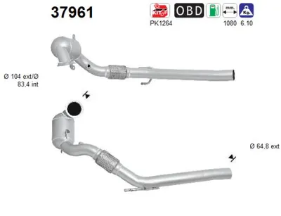 Catalizador Vw GOLF VII · Skoda OCTAVIA III · Skoda OCTAVIA III Combi