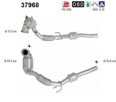 Catalizador Vw PASSAT B8 · Vw PASSAT B8 Variant · Skoda SUPERB III