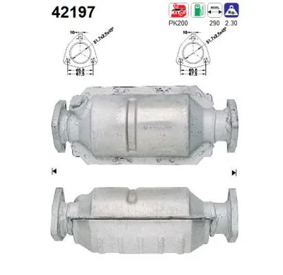 Catalizador Audi 80 B2 Saloon · Audi COUPE B2 · Vw PASSAT B2