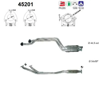 Catalizador Bmw 5 · Bmw 5 Touring