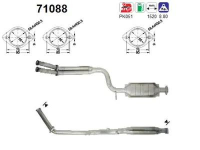 Catalizador Mercedes-Benz 124 Saloon · Mercedes-Benz 124 T-Model · Mercedes-Benz 123 Coupe