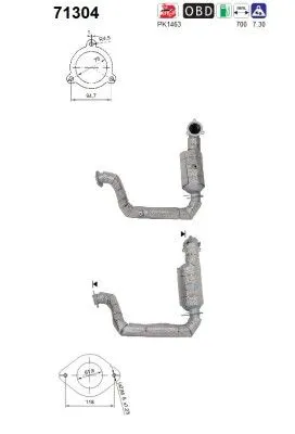 Catalizador Mercedes-Benz A-CLASS · Mercedes-Benz A-CLASS Saloon · Mercedes-Benz B-CLASS Sports Tourer