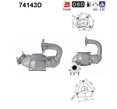 Catalizador Renault TRAFIC II Bus · Renault TRAFIC II Van · Renault TRAFIC II Platform/Chassis