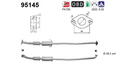 Catalizador Toyota COROLLA Verso