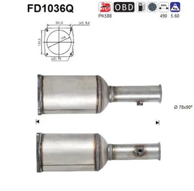 Filtro de partículas Citroën C5 I Break · Citroën C5 I