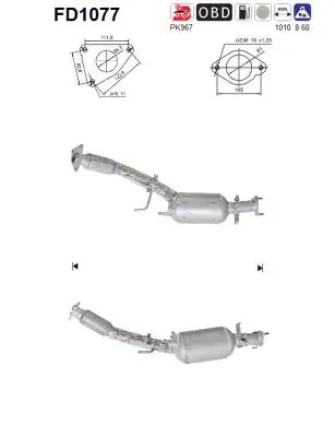 Filtro de partículas Nissan QASHQAI I · Renault KOLEOS I · Nissan QASHQAI I VAN
