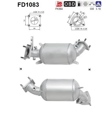 Filtro de partículas Honda CIVIC VIII Hatchback