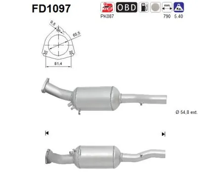 Filtro de partículas Audi A6 C6 · Audi A6 C6 Avant · Audi A6 Allroad C6