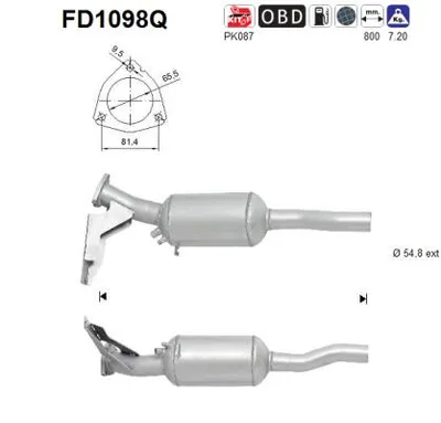 Filtro de partículas Audi A6 C6 · Audi A6 C6 Avant · Audi A6 Allroad C6