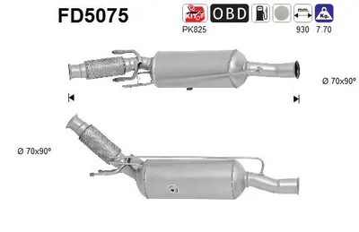 Filtro de partículas Citroën C4 II · Peugeot 5008 · Citroën C4 PICASSO I MPV