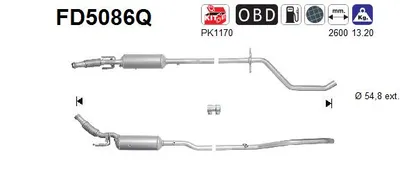 Filtro de partículas Peugeot 508 I · Peugeot 508 SW I · Peugeot 407 Coupe