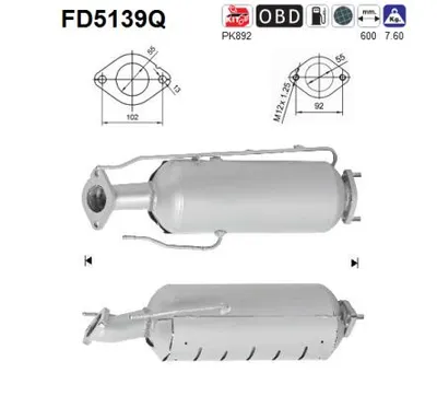 Filtro de partículas Kia CEE'D Hatchback · Kia CEE'D SW · Hyundai i30