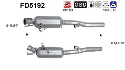 Filtro de partículas Mercedes-Benz B-CLASS Sports Tourer · Mercedes-Benz A-CLASS · Mercedes-Benz CLA Coupe