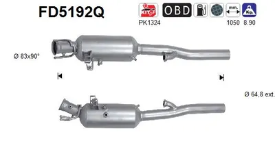 Filtro de partículas Mercedes-Benz B-CLASS Sports Tourer · Mercedes-Benz A-CLASS · Mercedes-Benz CLA Coupe