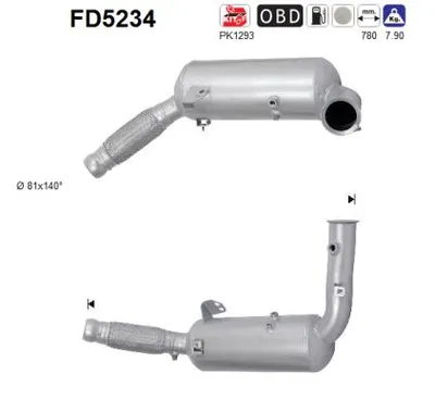 Filtro de partículas Mercedes-Benz SPRINTER 3,5-t Bus · Mercedes-Benz SPRINTER 3-t Platform/Chassis · Mercedes-Benz SPRINTER 3-t Van