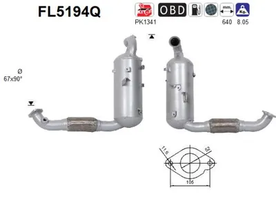 Filtro de partículas Ford FOCUS III · Ford FOCUS III Turnier · Ford FOCUS III Saloon