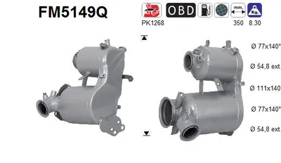 Filtro de partículas Seat ALHAMBRA · Audi Q3 · Vw SHARAN